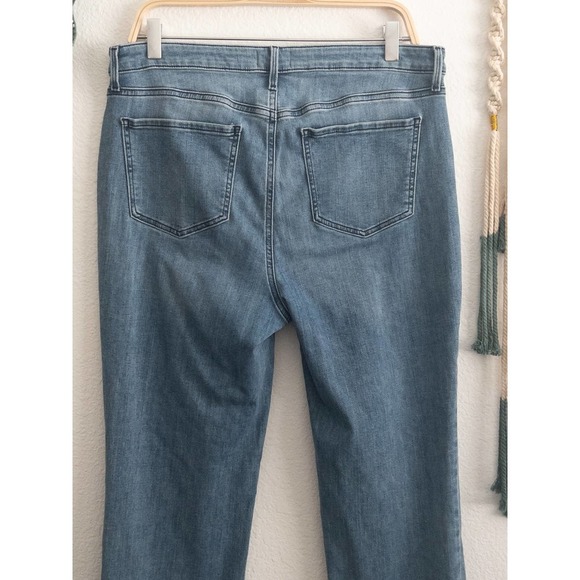Nydj Curves 360 Slim Straight Blue Denim Jeans 12 - Picture 9 of 11